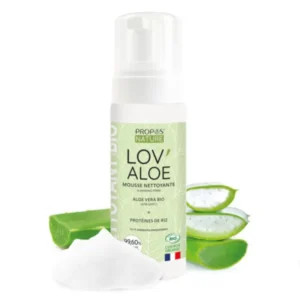 Švelnios prausimosi putos su alaviju, LOV’ALOE BIO (150 ml)