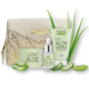 Drėkinantis veido priežiūros rinkinys su alaviju, LOV’ALOE BIO KIT