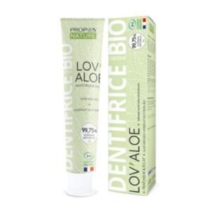 Dantų pasta su alaviju ir citrinomis be fluoro, LOV’ALOE BIO (75 ml)