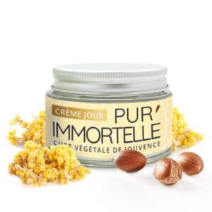 Dieninis veido kremas su šlamučiu ir hialurono rūgštimi, PUR’IMMORTELLE DAY BIO (50 ml)