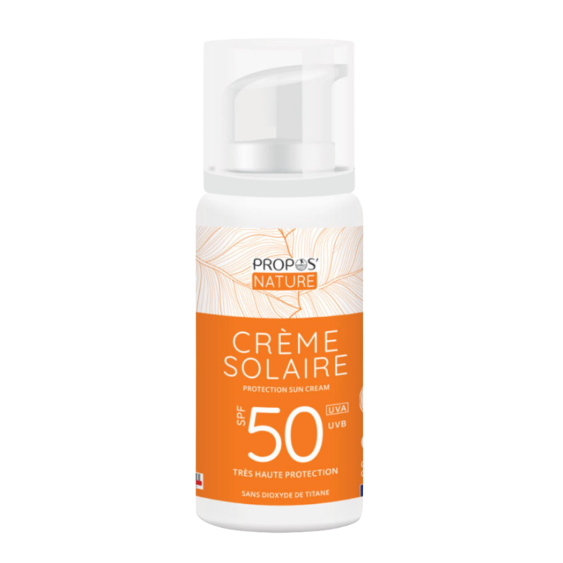 Kremas nuo saulės SPF50 su 100% natūralios kilmės formule, CRÈME SOLAIRE BIO (100 ml)