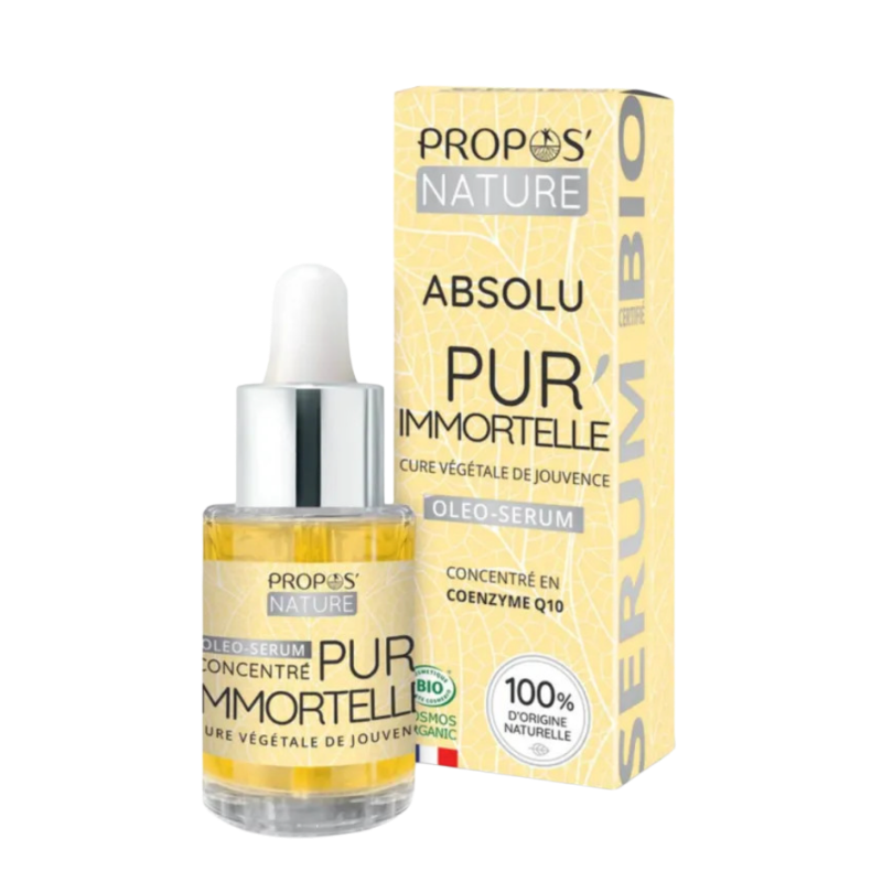 Anti-age aliejinis serumas su šlamučiu ir Q10, ABSOLU PUR’IMMORTELLE BIO (30 ml)